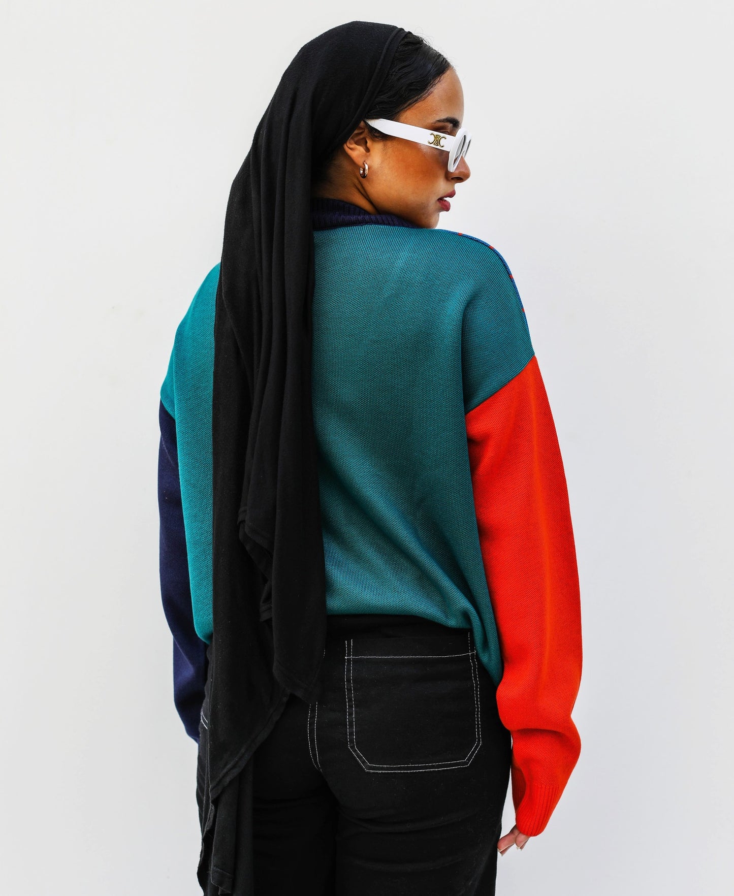 Color Block Cardigan