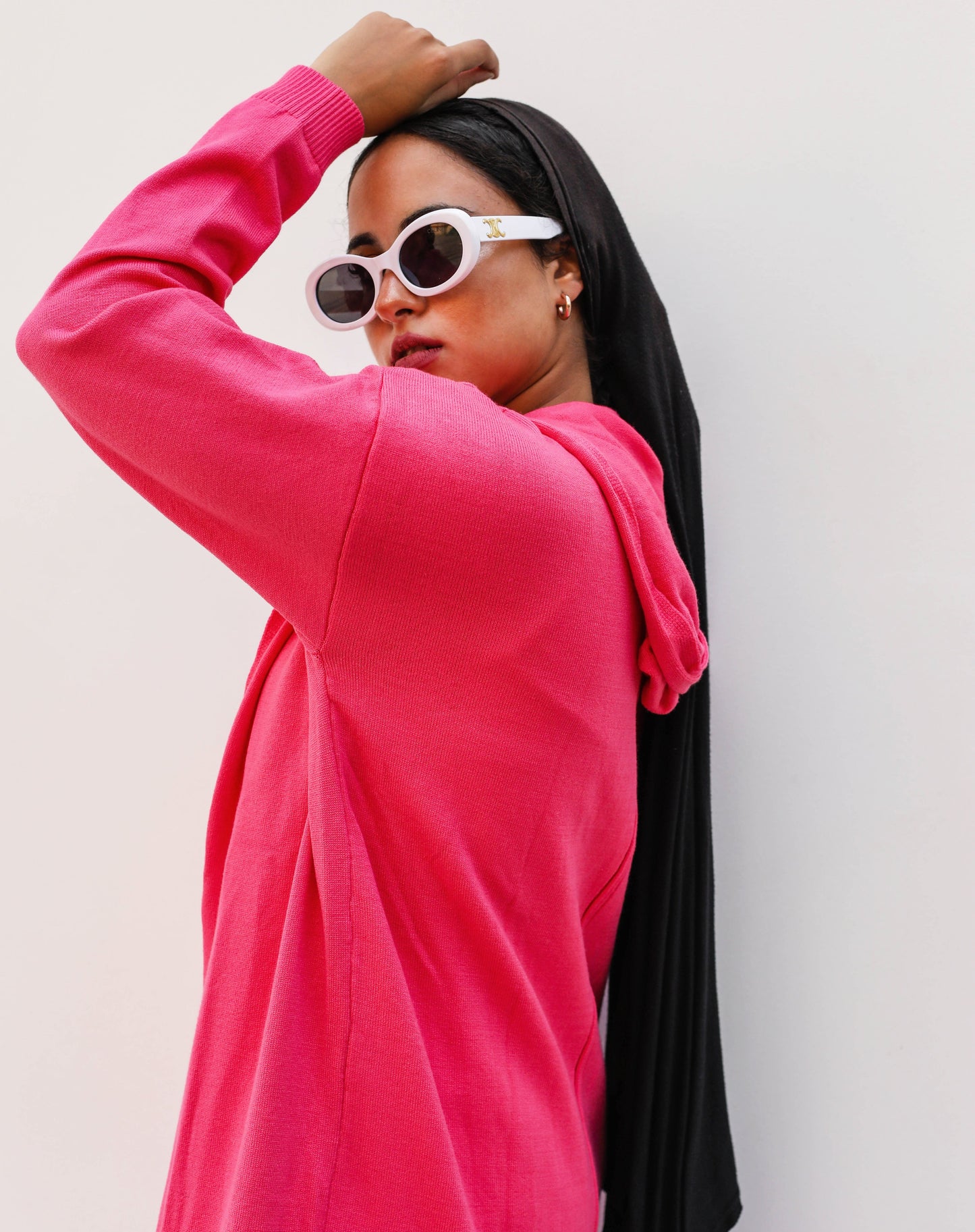 Cardigan & Pants Set Fushia