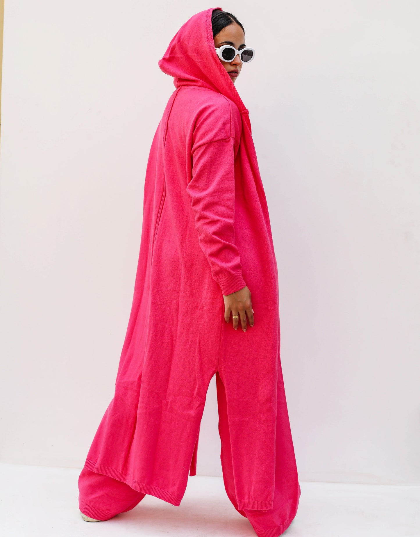Cardigan & Pants Set Fushia