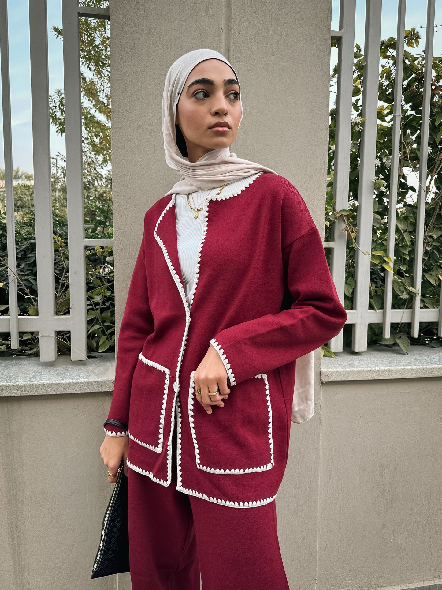 The Knit Edit Set - Burgundy