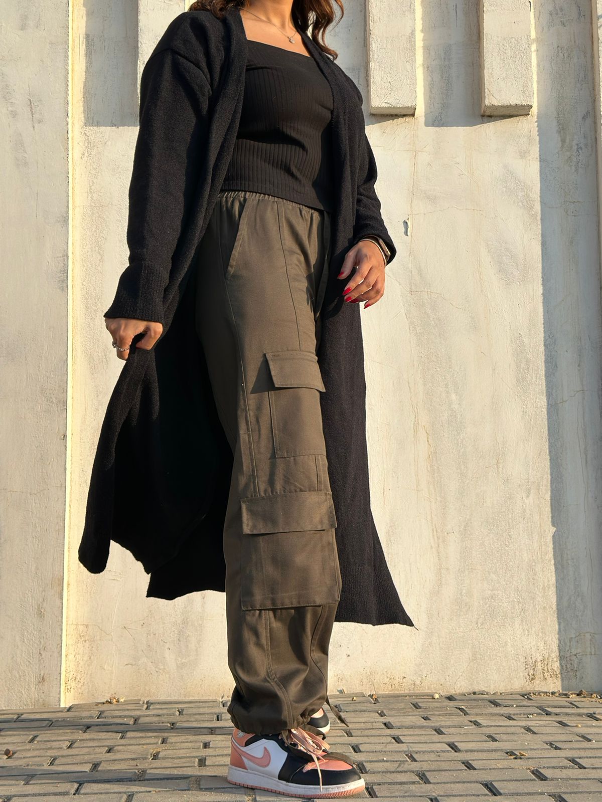 Fluffy Cardigan Black