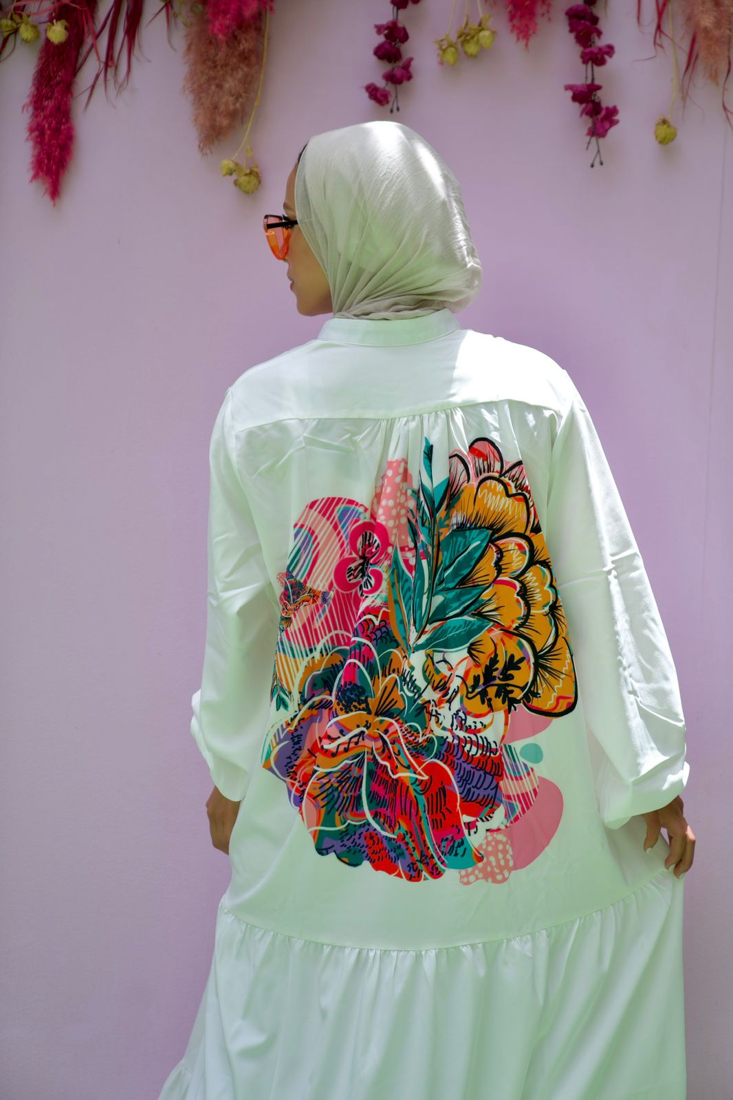 Flower Back Dress