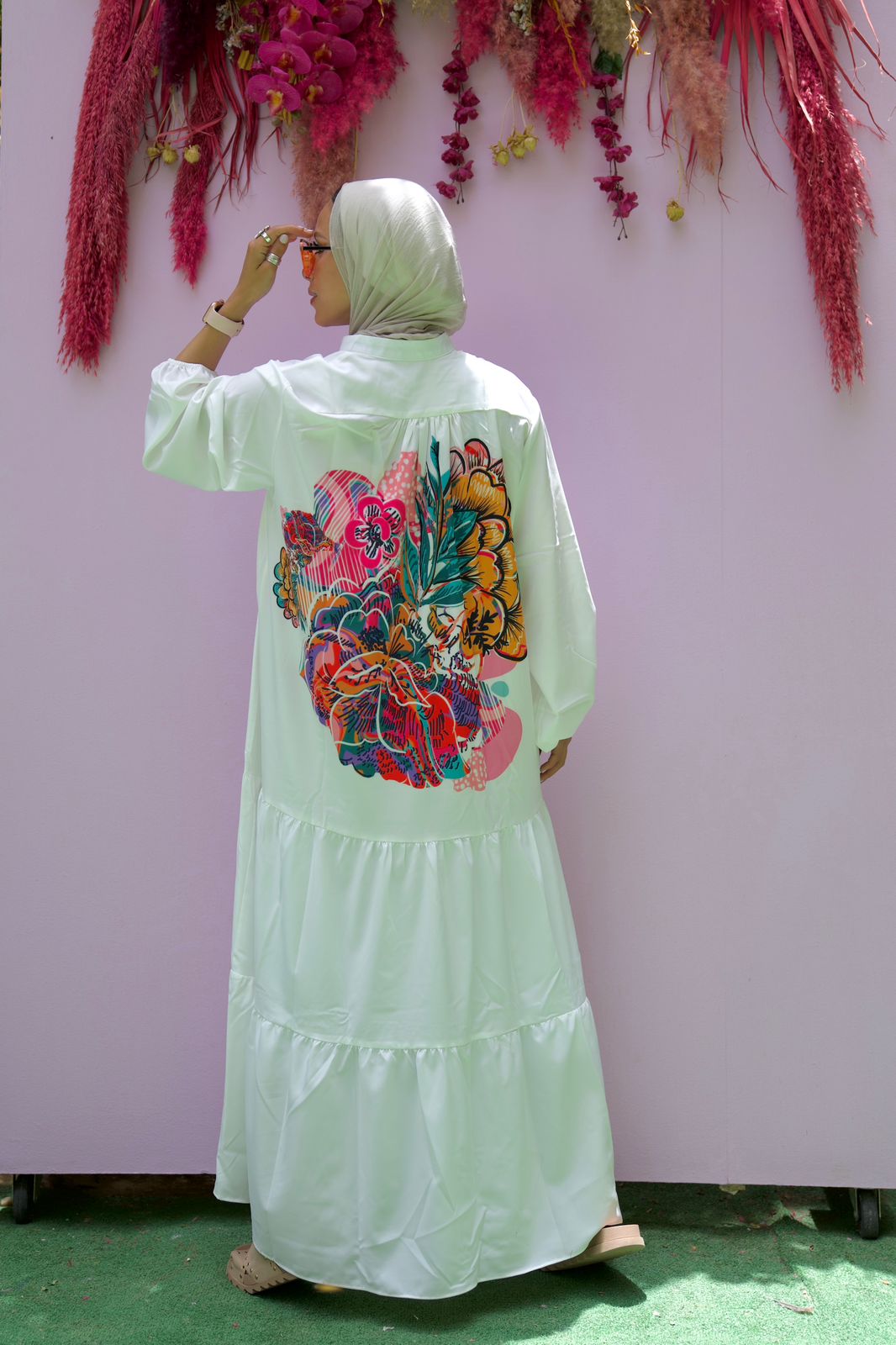 Flower Back Dress