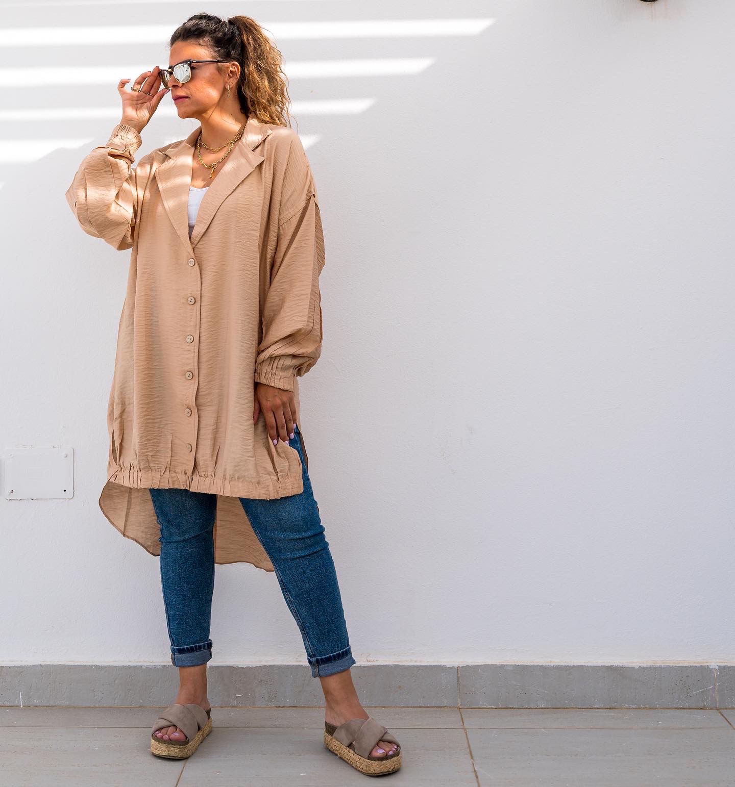 Linen Blouse Beige