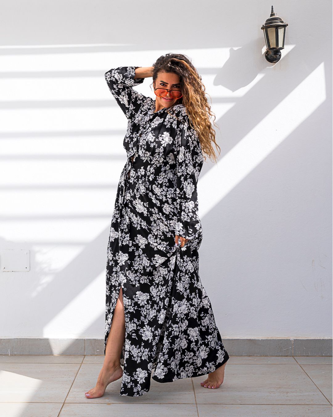 Floral Dress Black