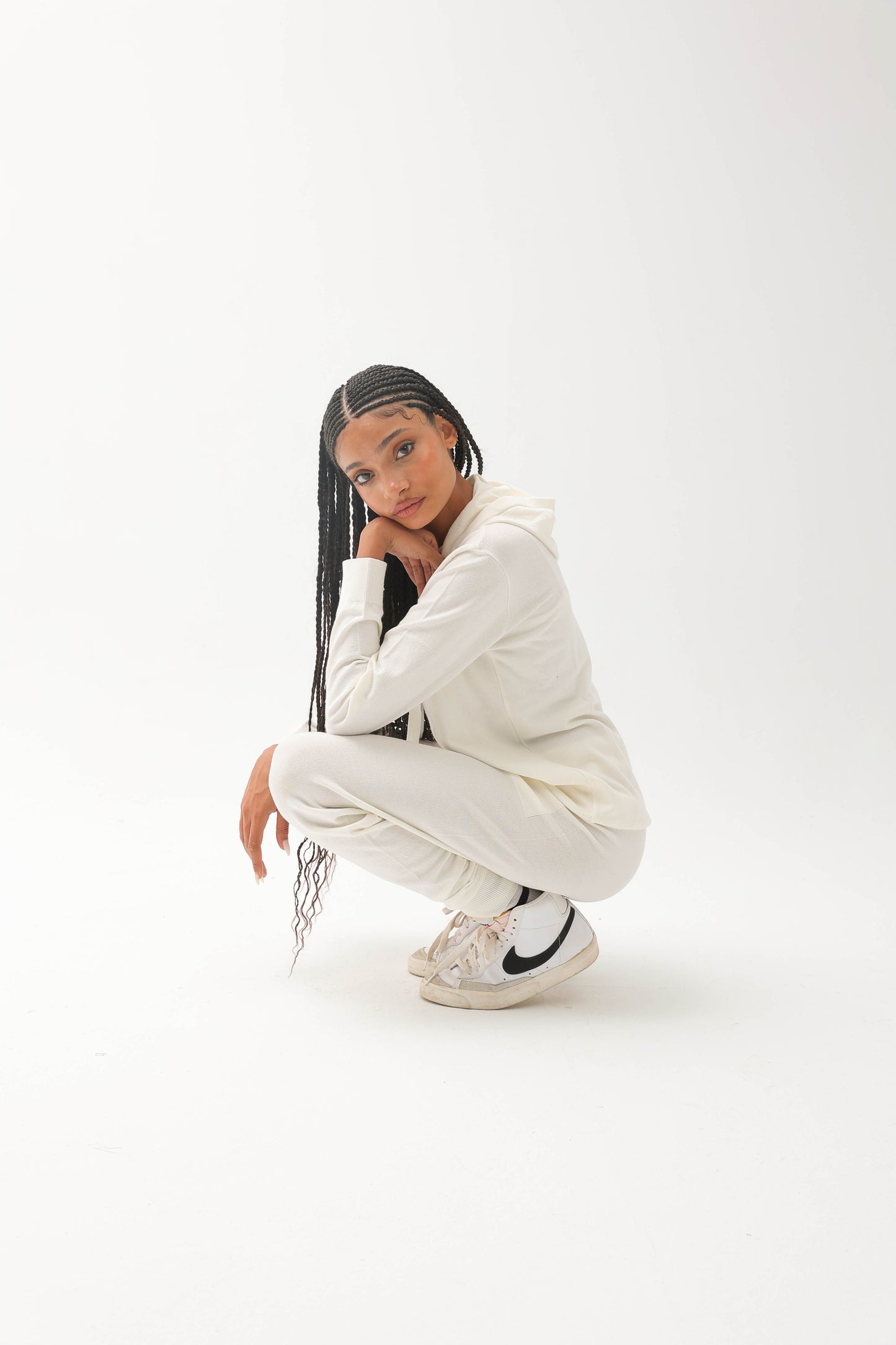 Basic Knitwear Set White