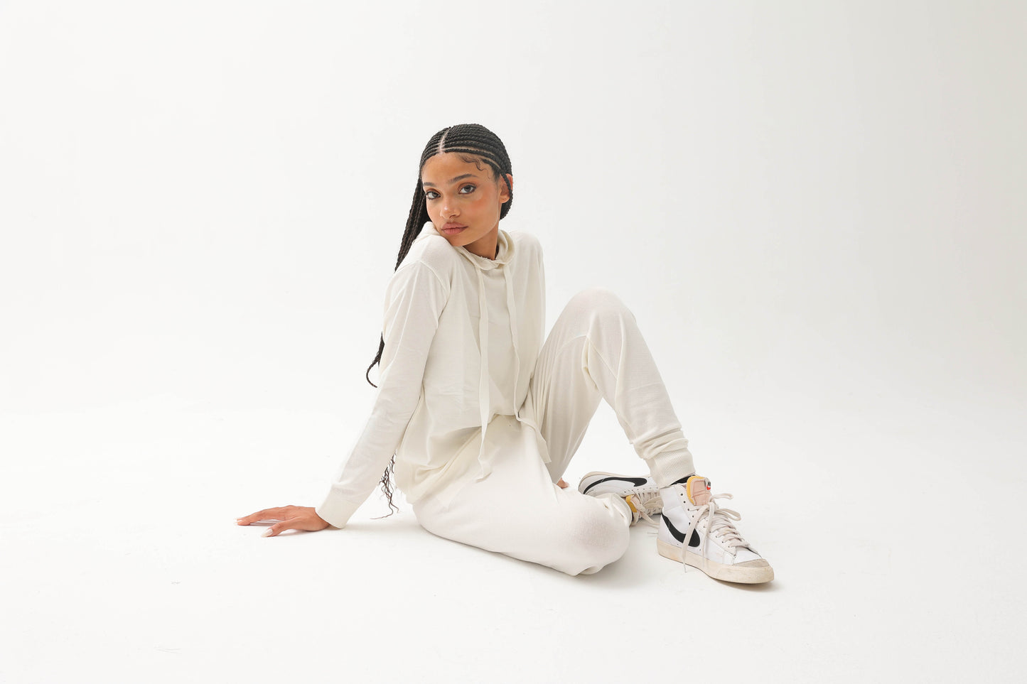 Basic Knitwear Set White