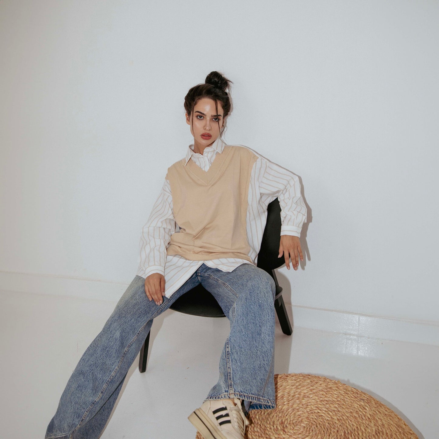Cozy Mix Shirt - Beige