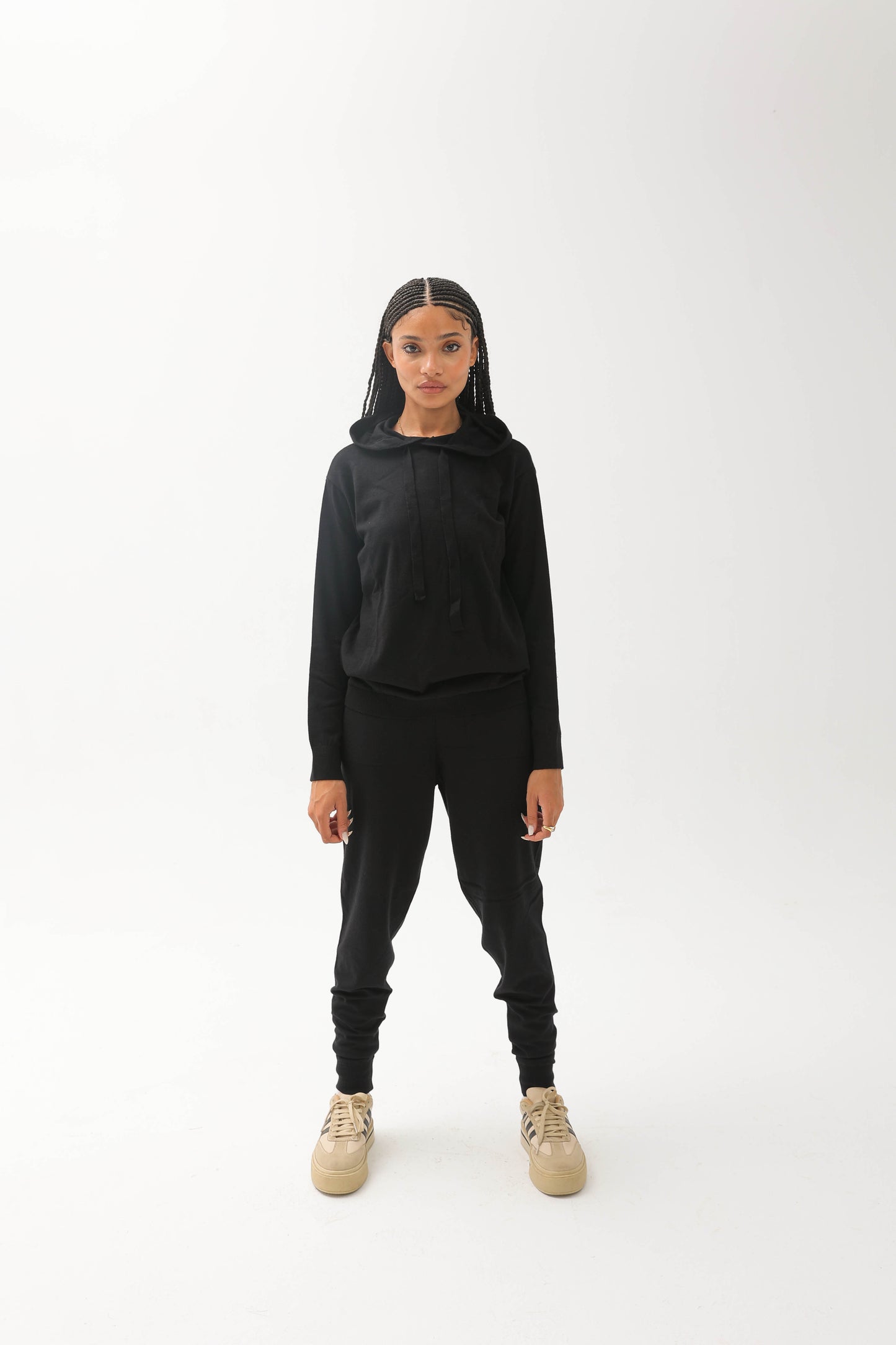 Basic Knitwear Set Black