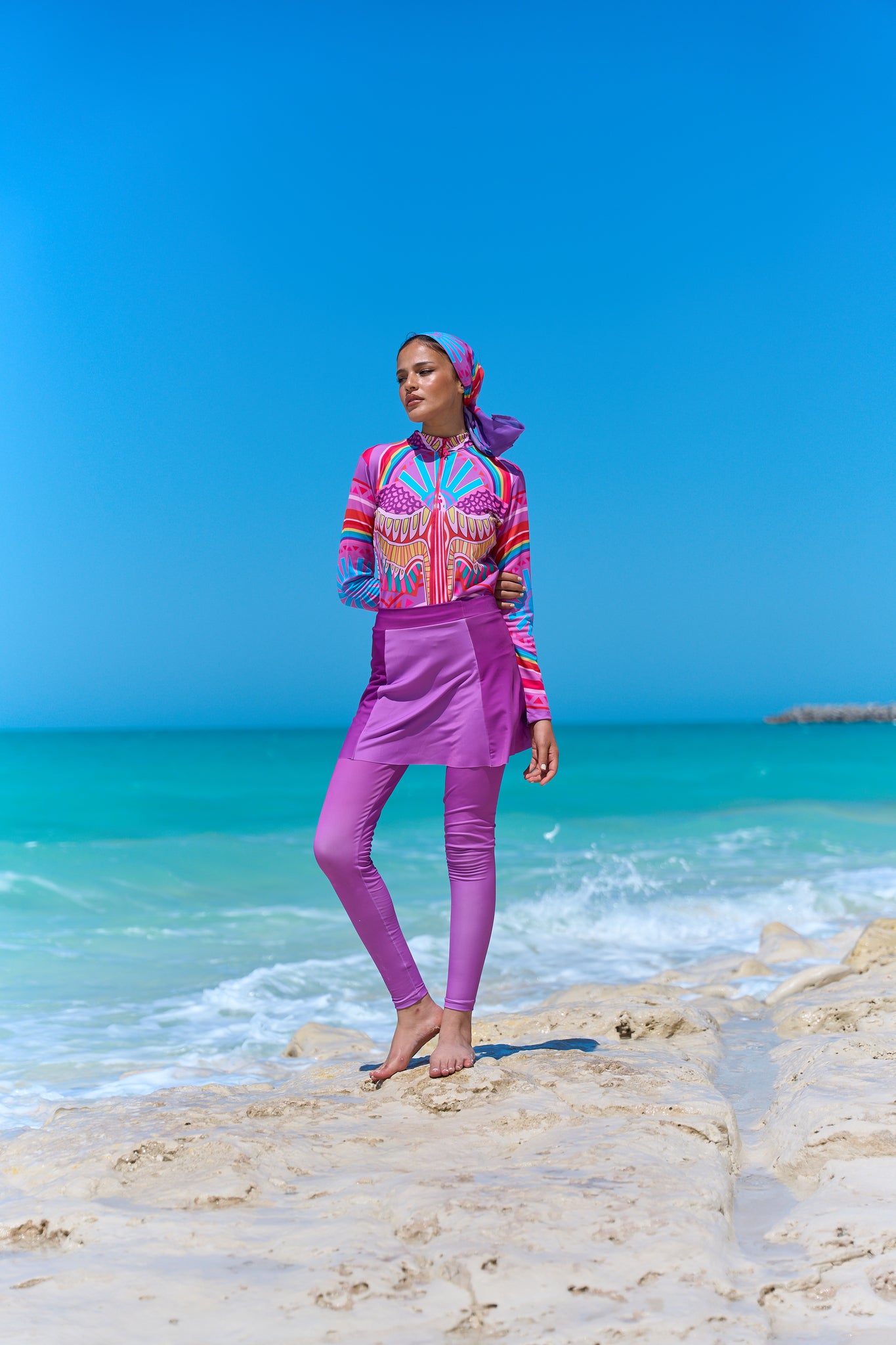 Lilac ( 4Pieces + Free Coverup )
