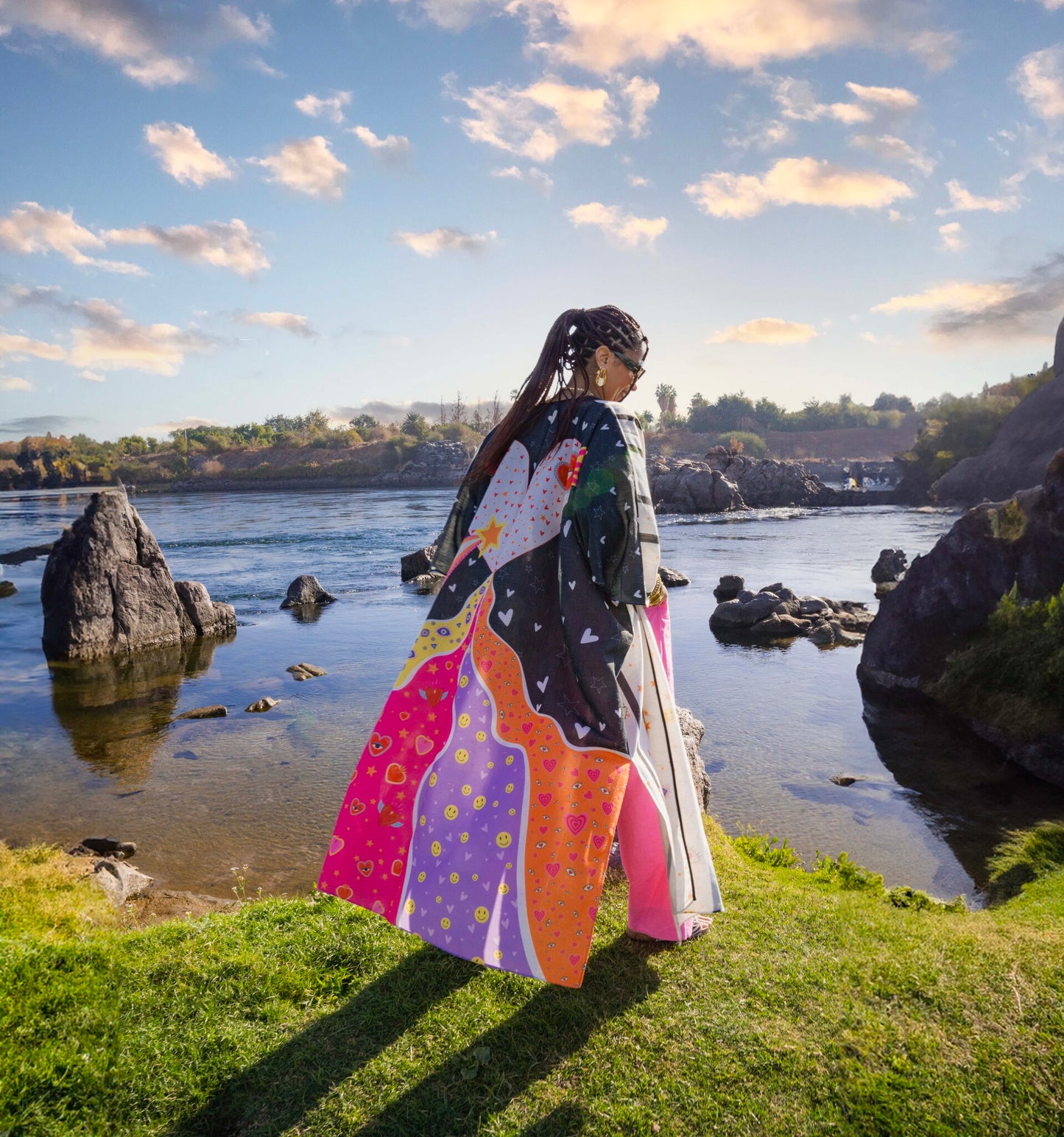 Half & Half Art Kaftan