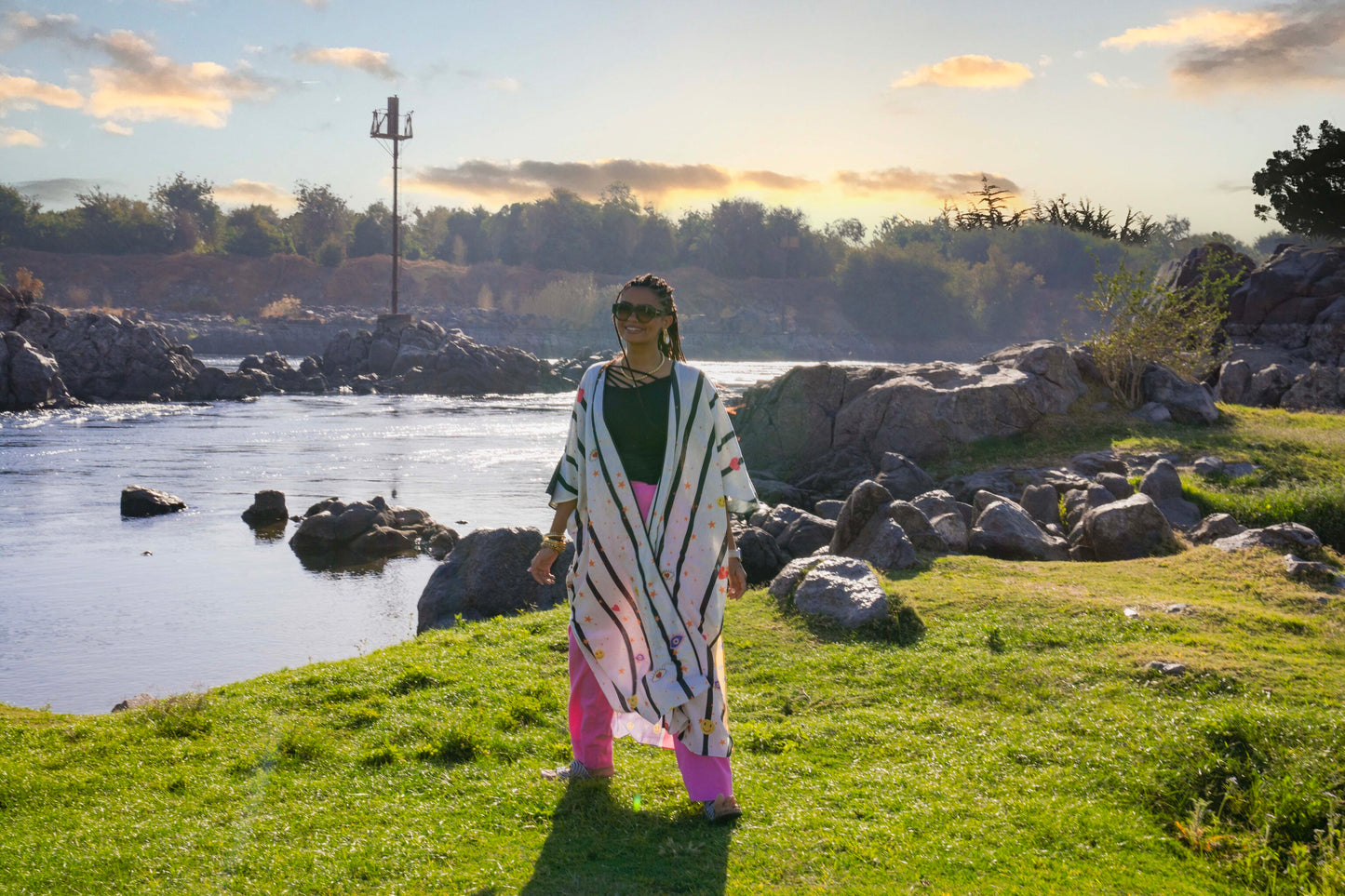 Half & Half Art Kaftan