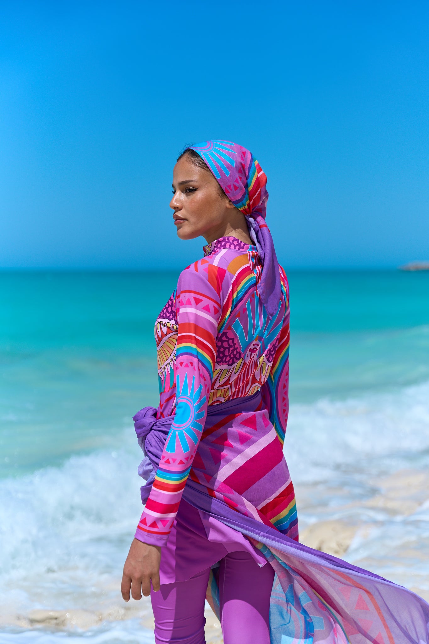 Lilac ( 4Pieces + Free Coverup )