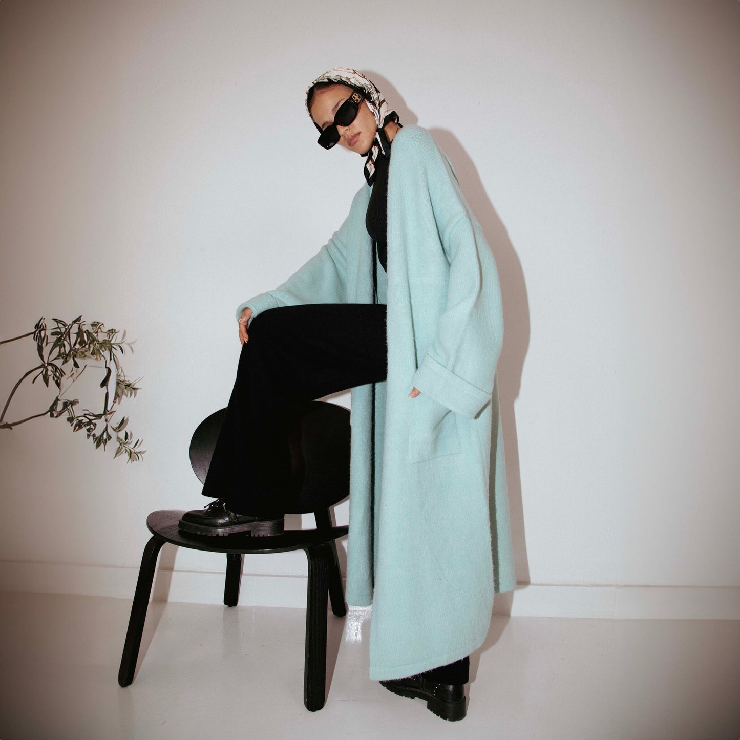 Knit Warmth Coat - Mint