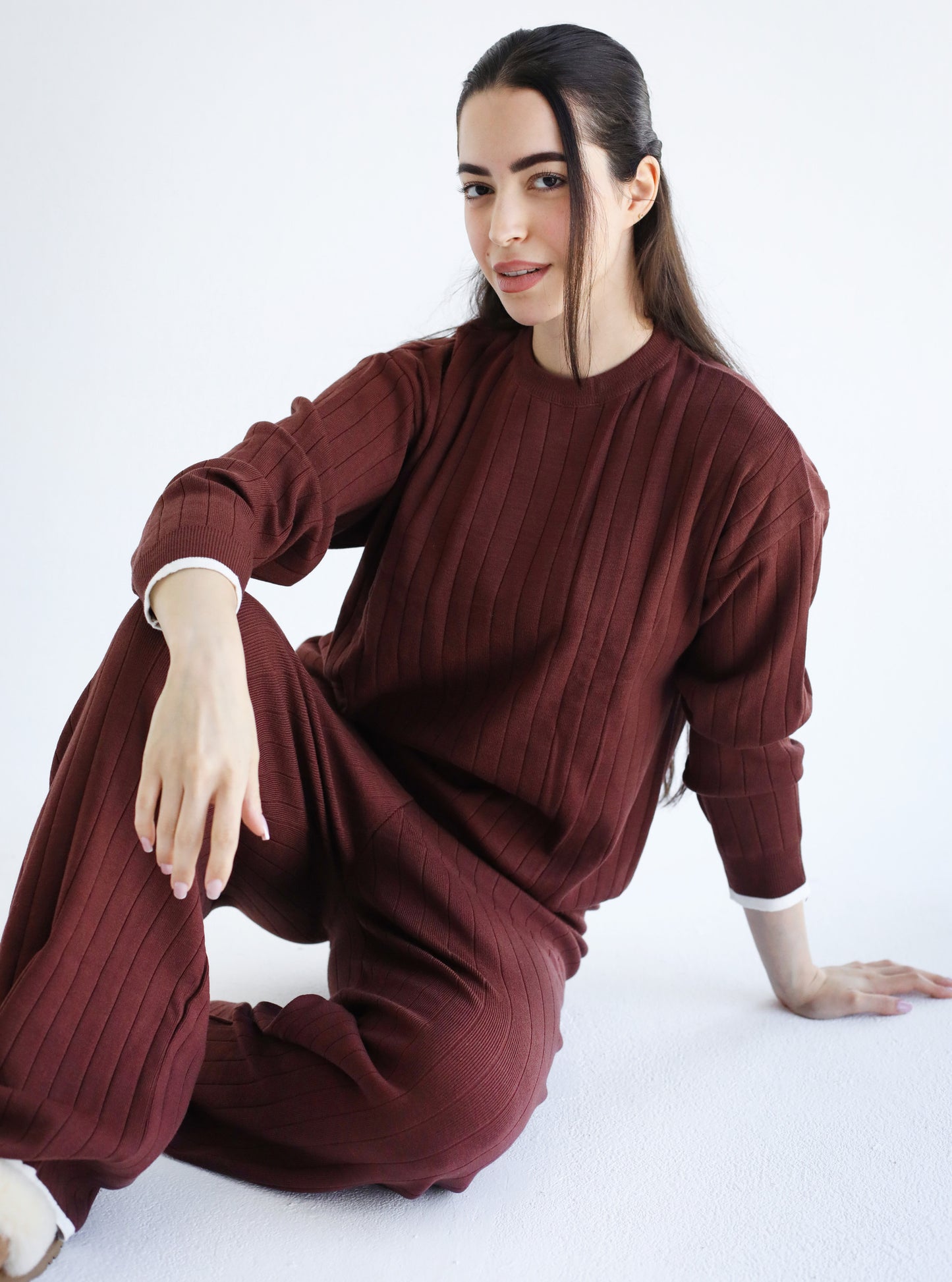 The Soft Touch Duo Set - Burgundy