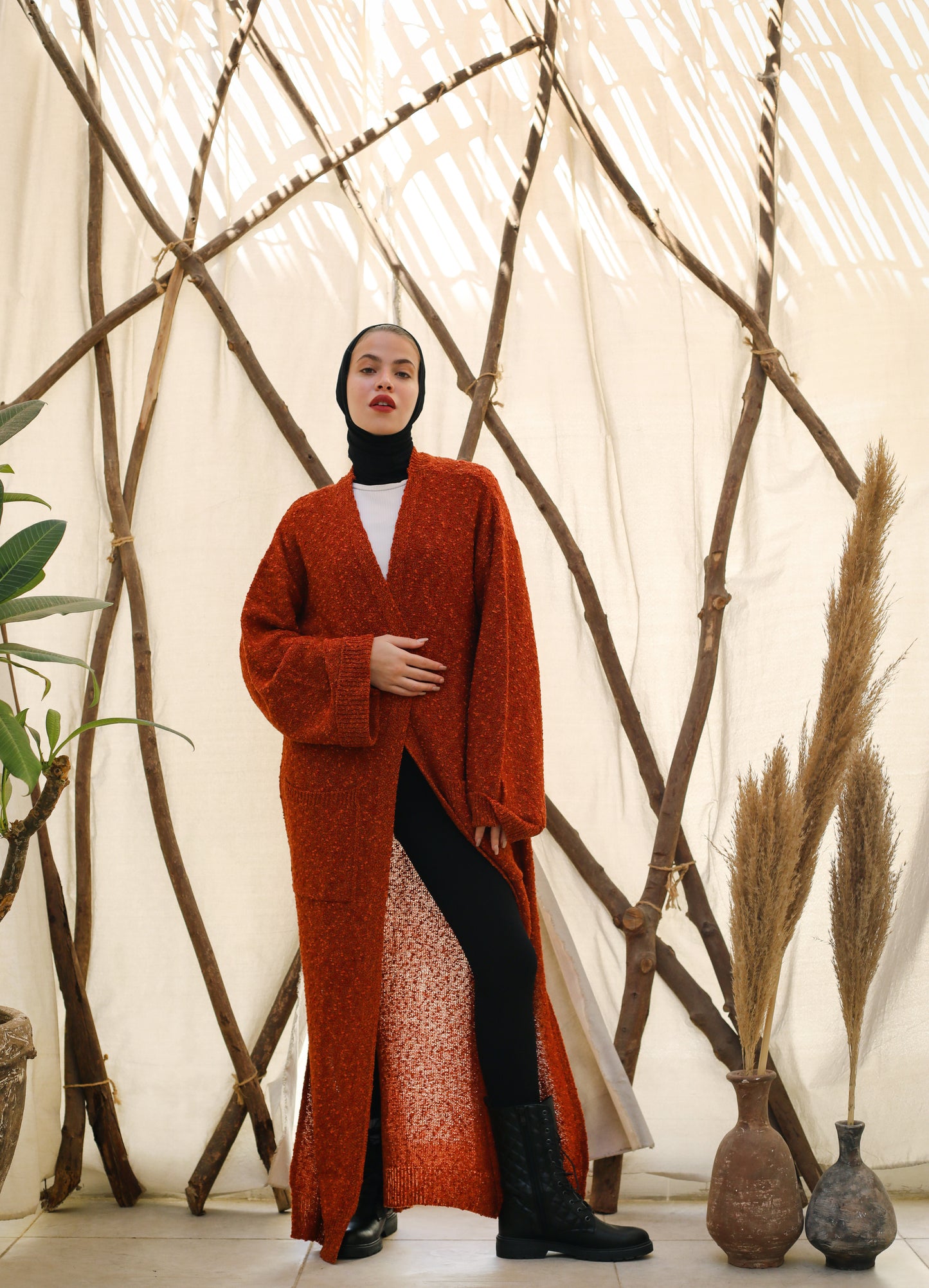 The Tweet Heavy Knitwear Cardigan Orange