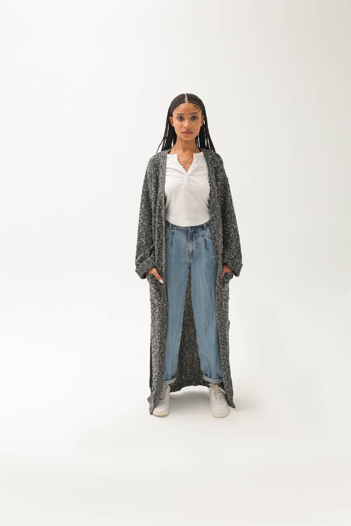 The Tweet Heavy Knitwear Cardigan Black