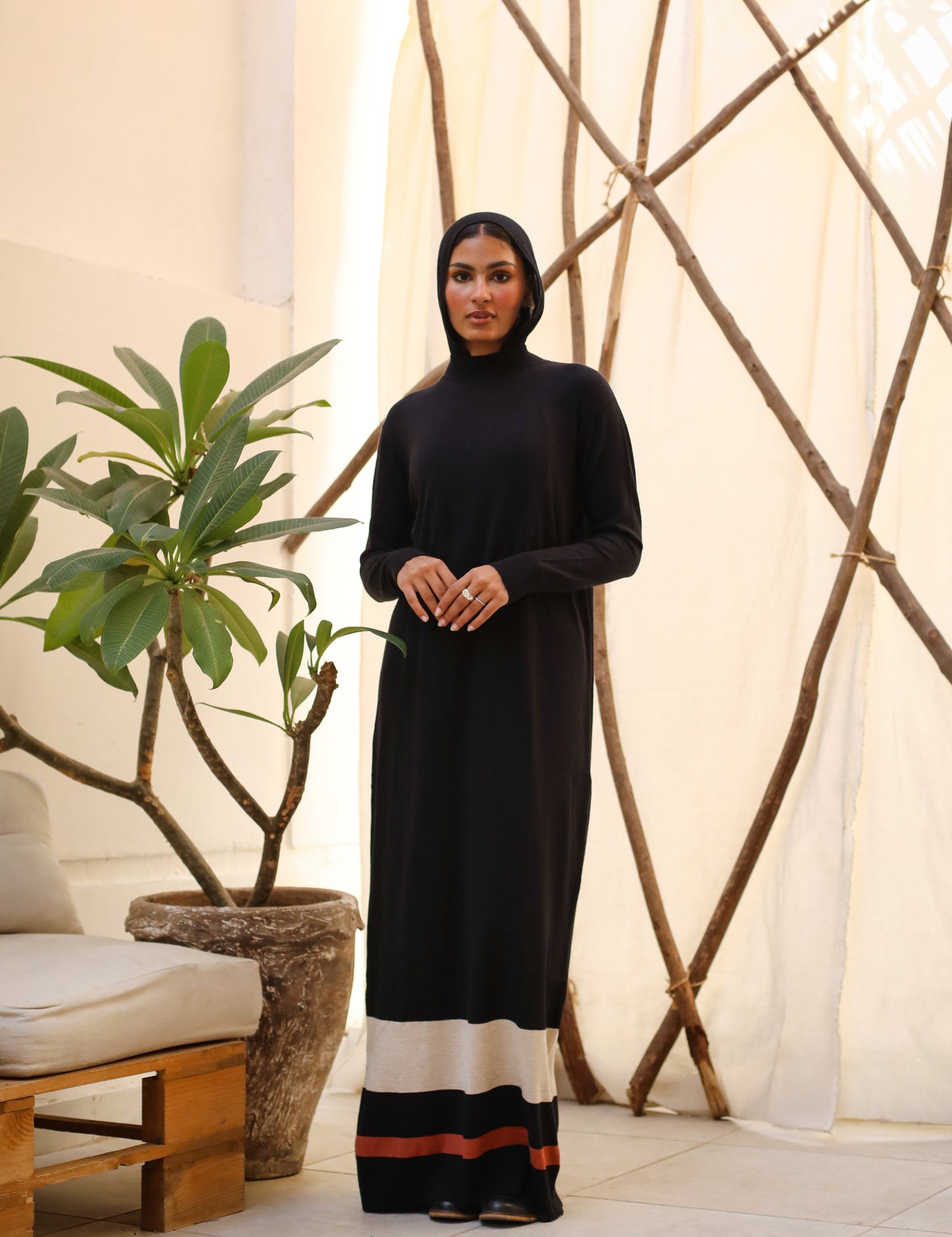 Basic Knitwear Dress Black