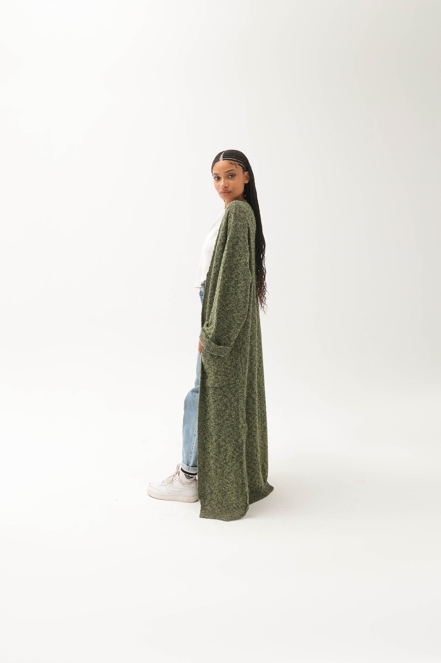 The Tweet Knitwear Cardigan Olive