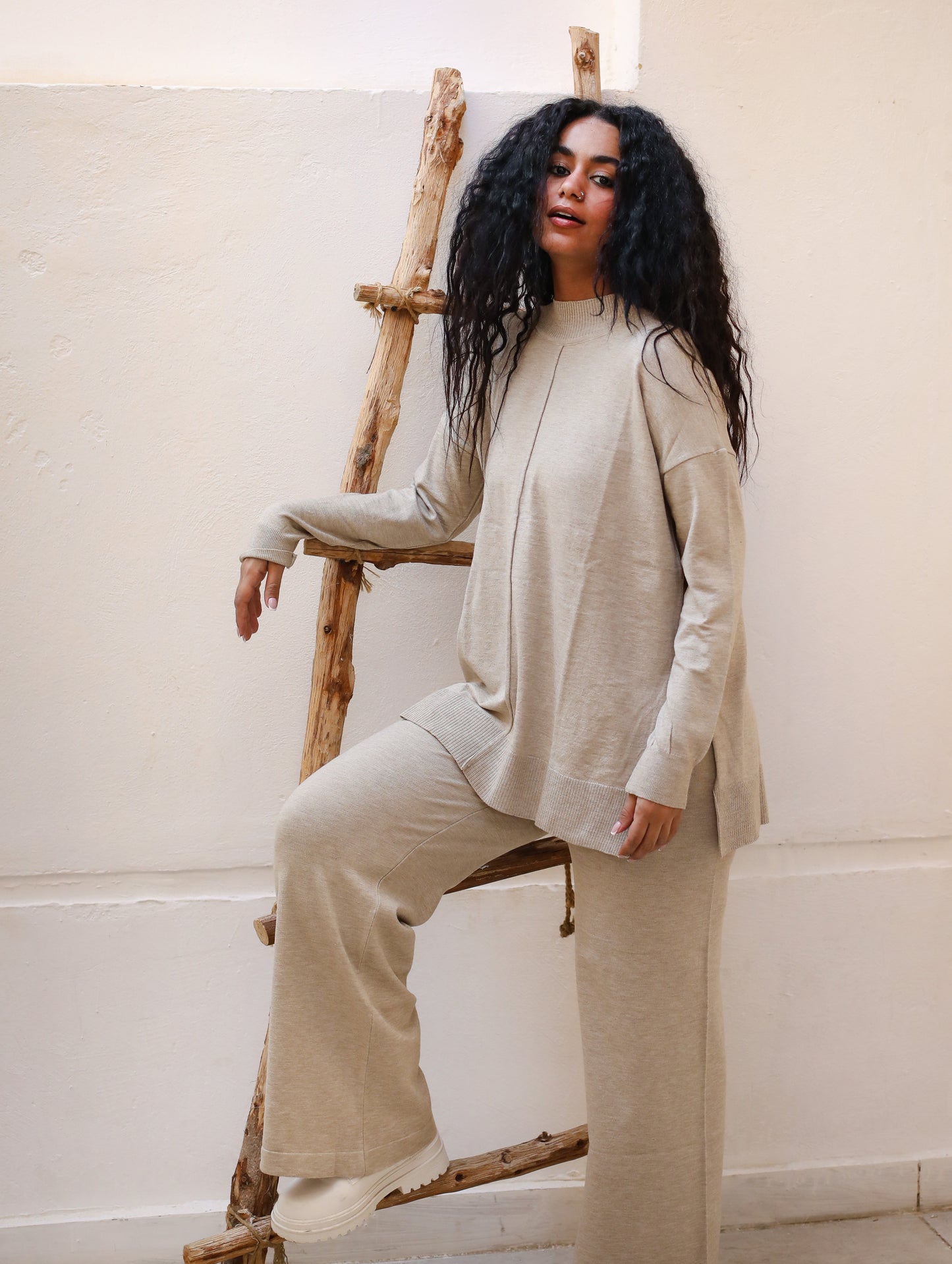 Knitwear Set Beige
