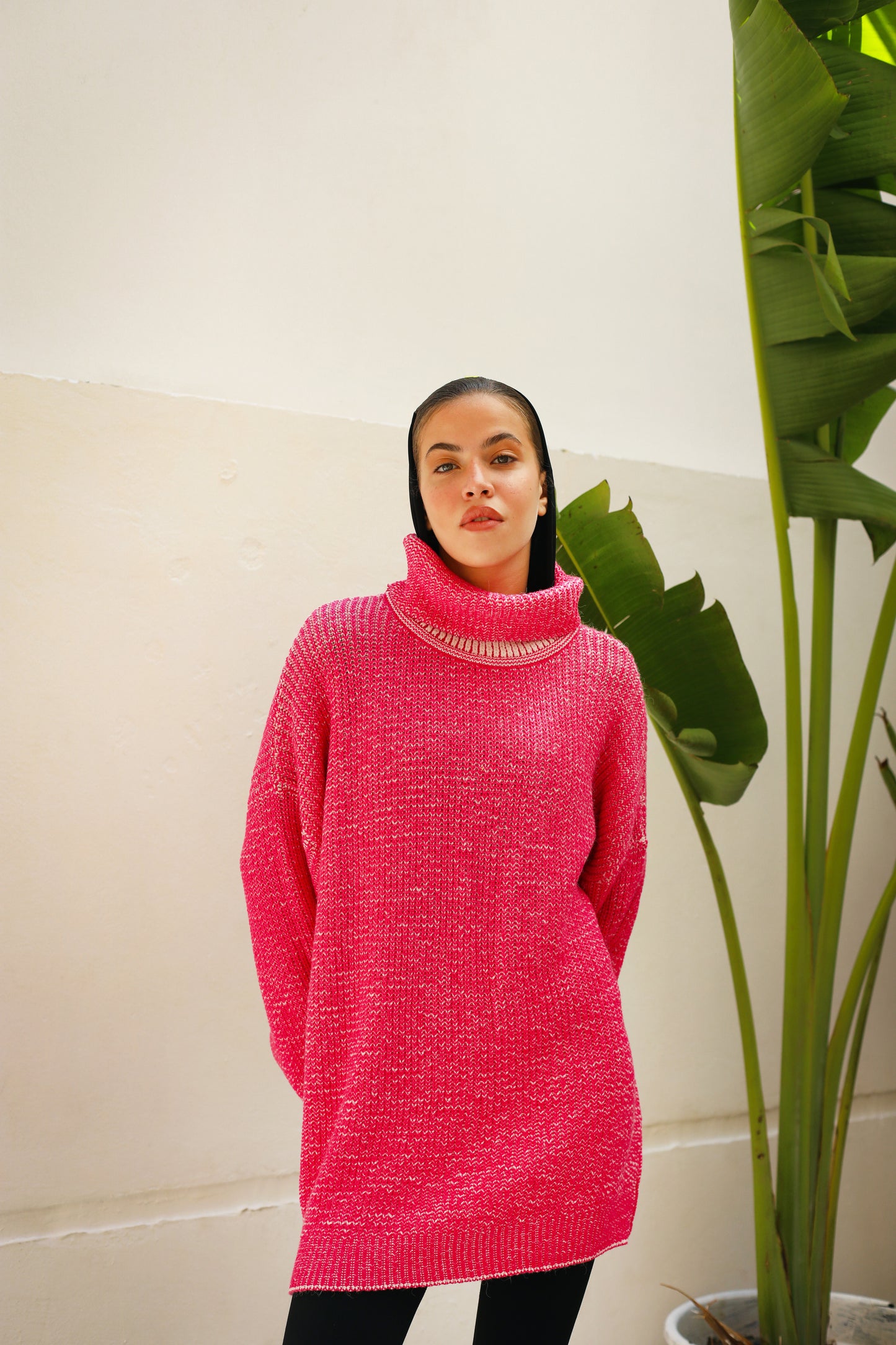 Pullover Double Face Fushia