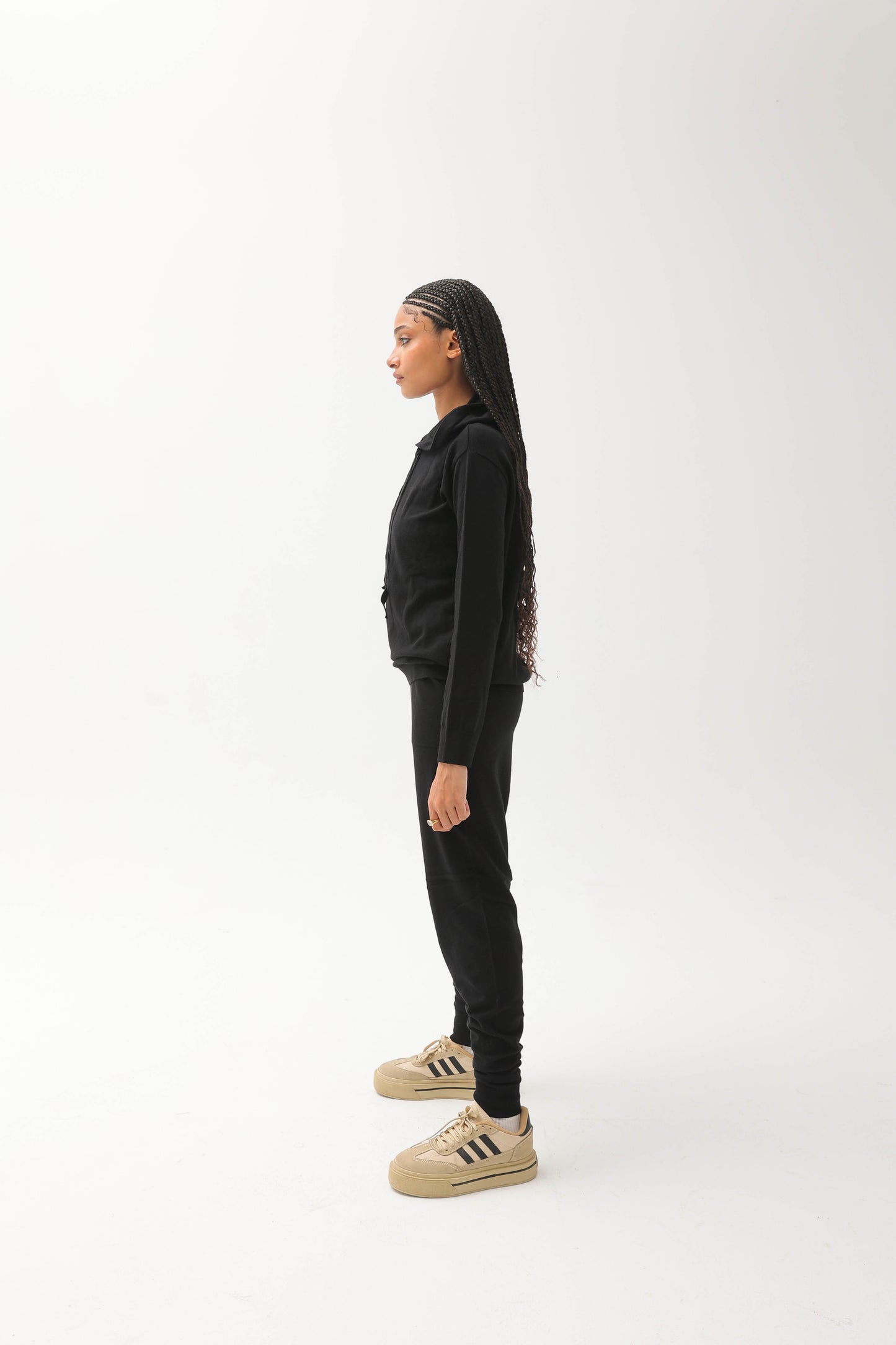 Basic Knitwear Set Black