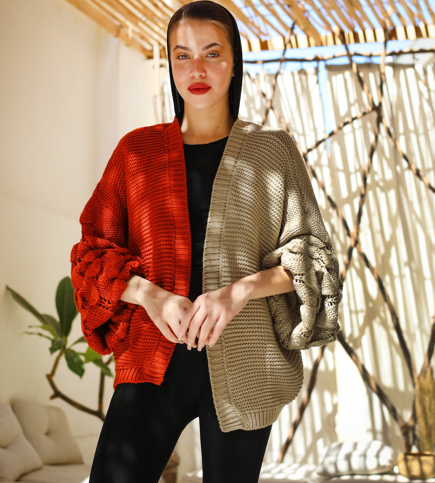 Soft Knitwear Cardigan Camel