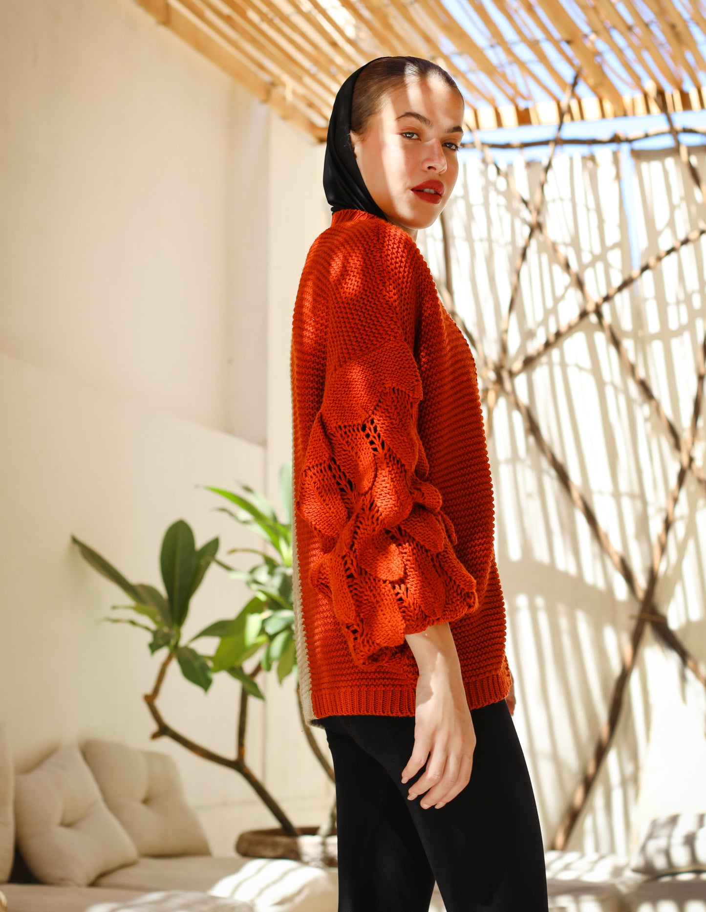 Soft Knitwear Cardigan Camel