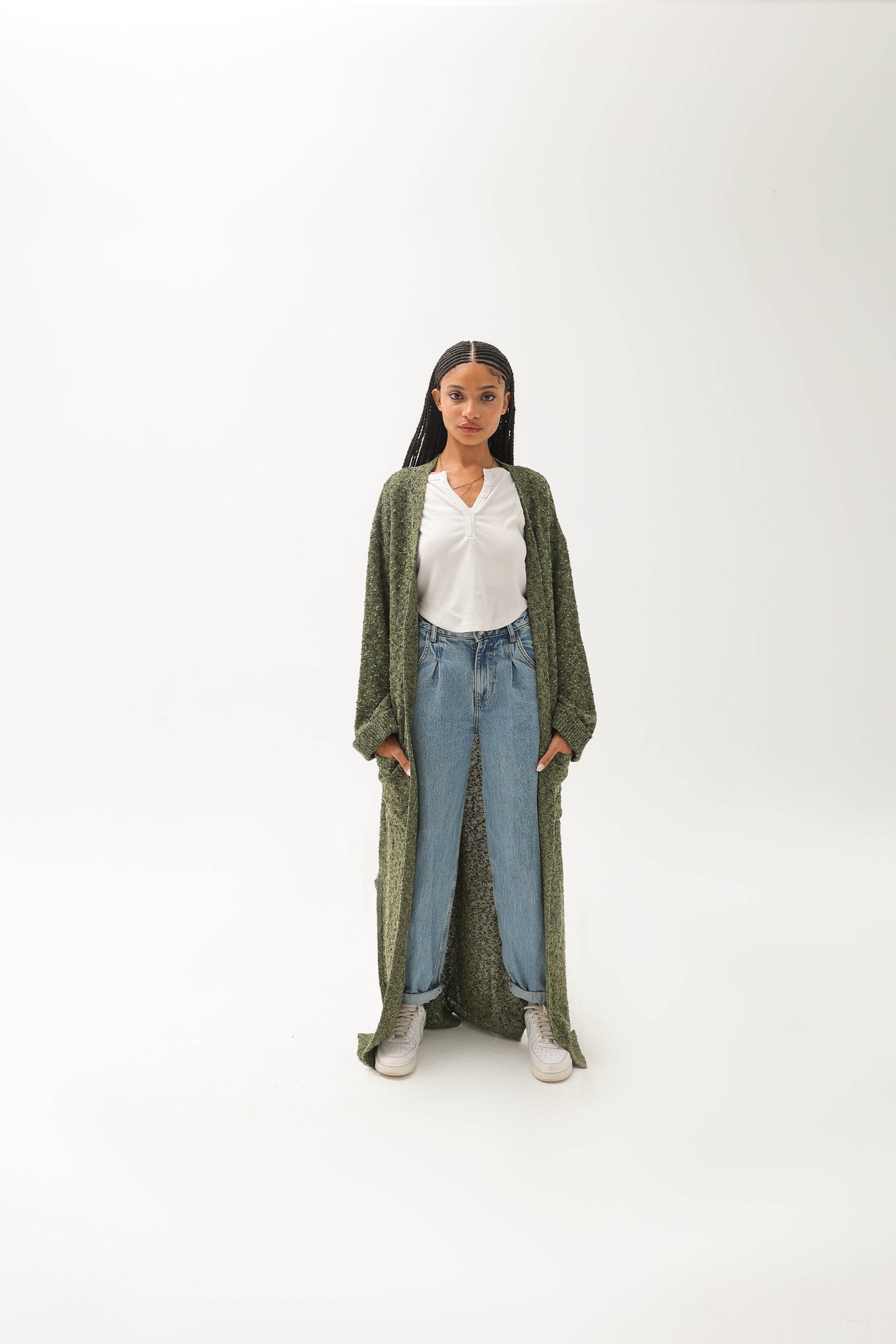 The Tweet Knitwear Cardigan Olive