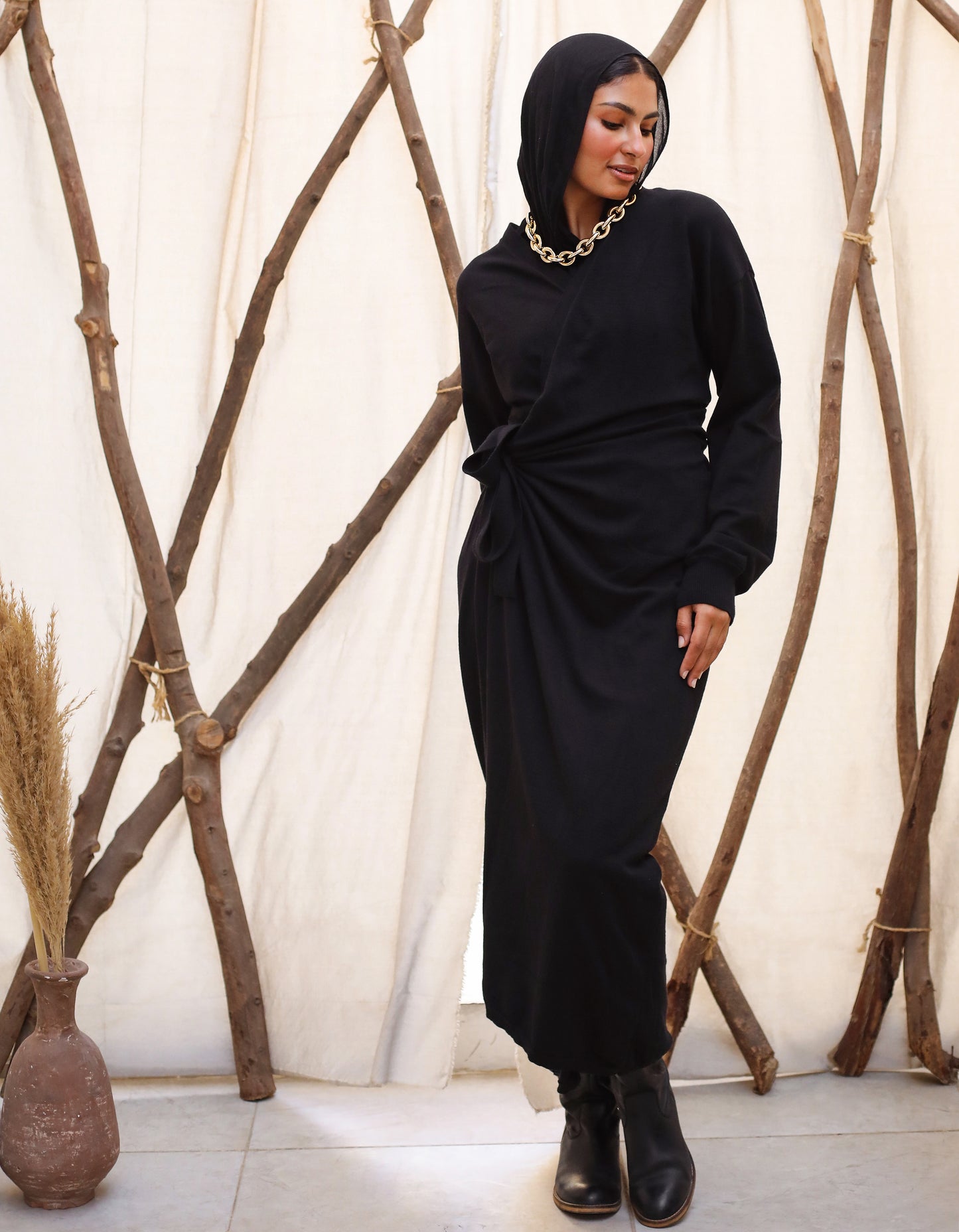 Everyday Comfy Dress Black