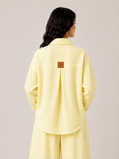Ballon Linen Set - Yellow