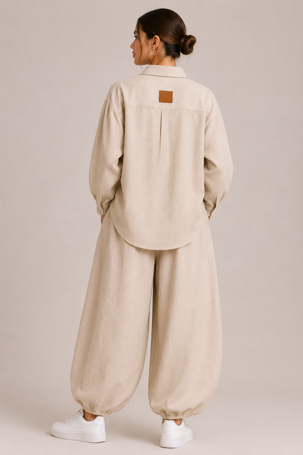 Ballon Linen Set - Beige
