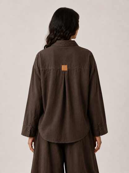 Ballon Linen Set - Brown