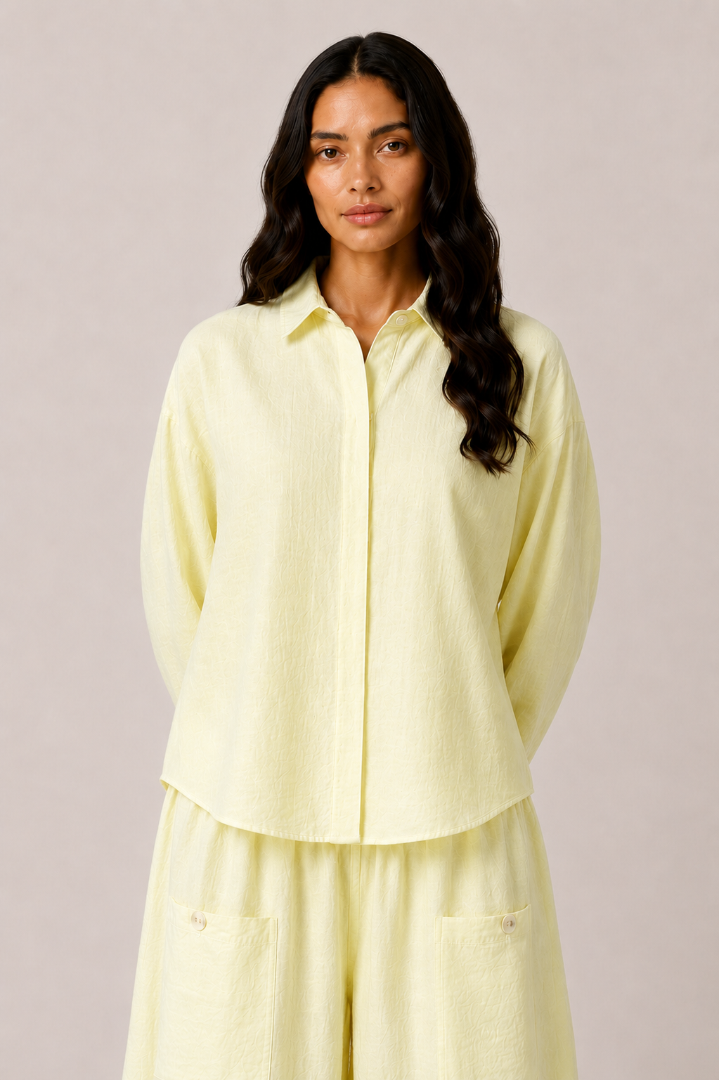 Ballon Linen Set - Yellow