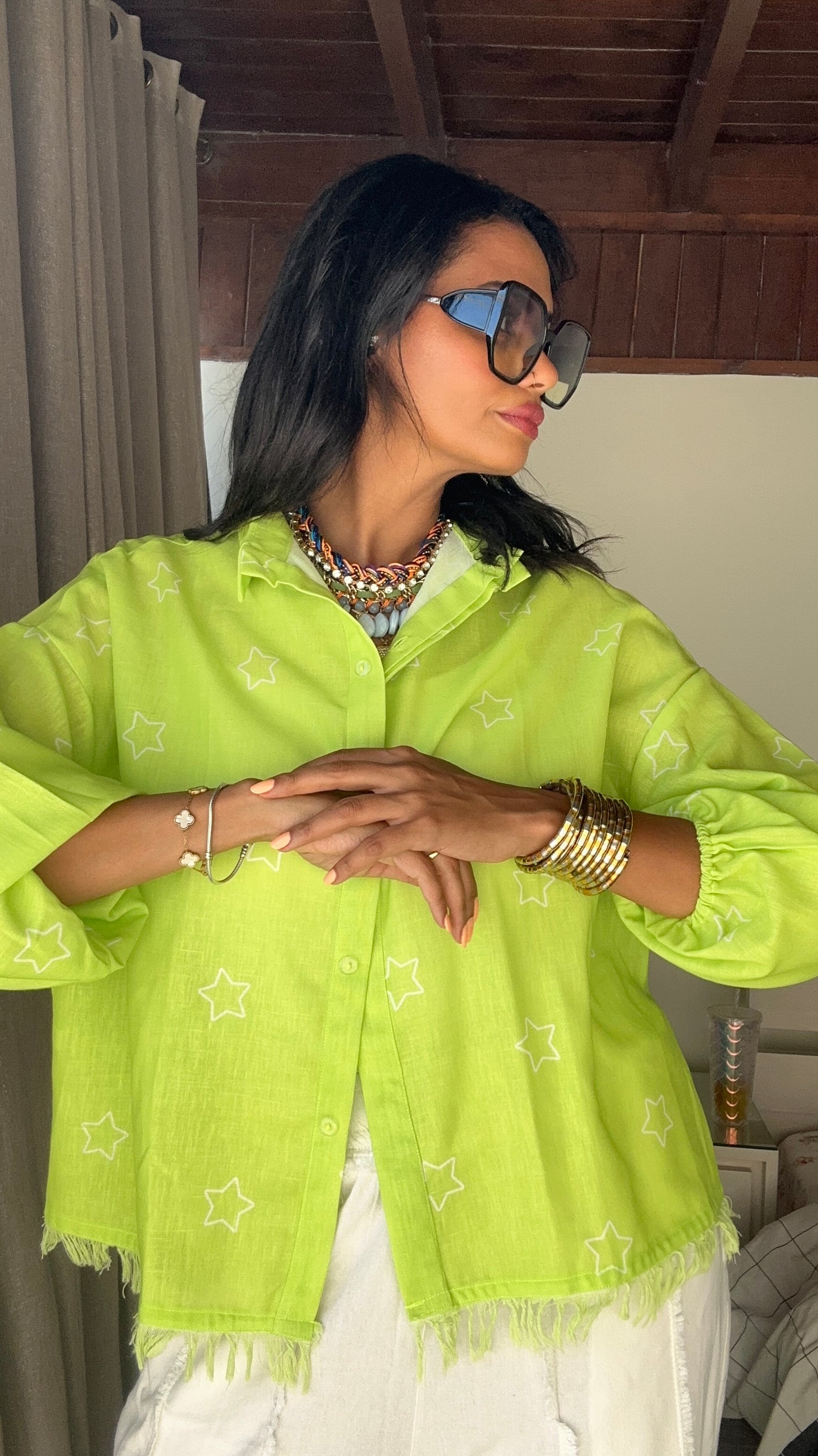 Oh Lala Shirt - Lime