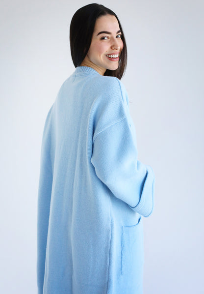 Heavy Knitwear Coat - Mint