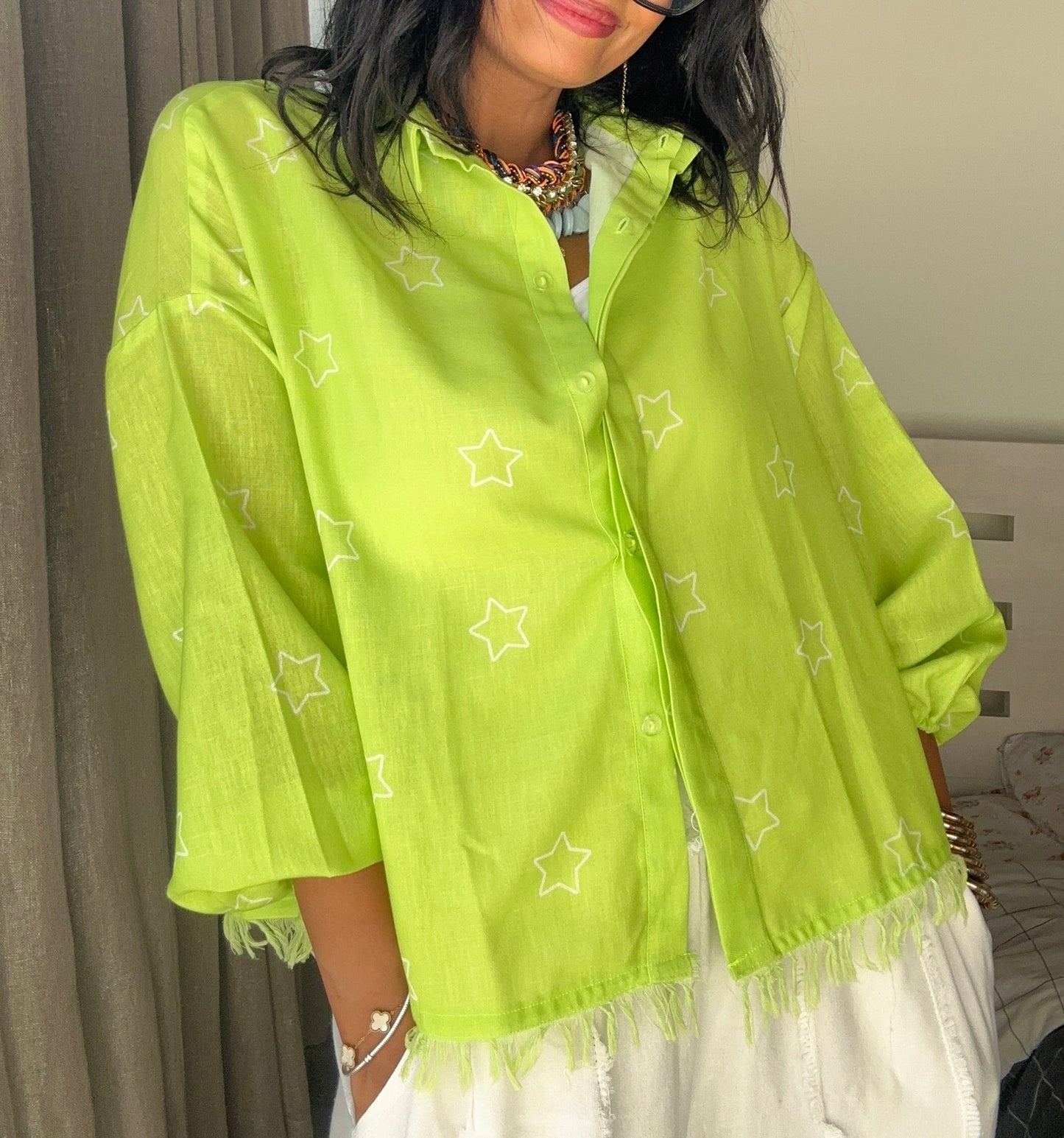 Oh Lala Shirt - Lime