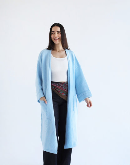 Heavy Knitwear Coat - Mint