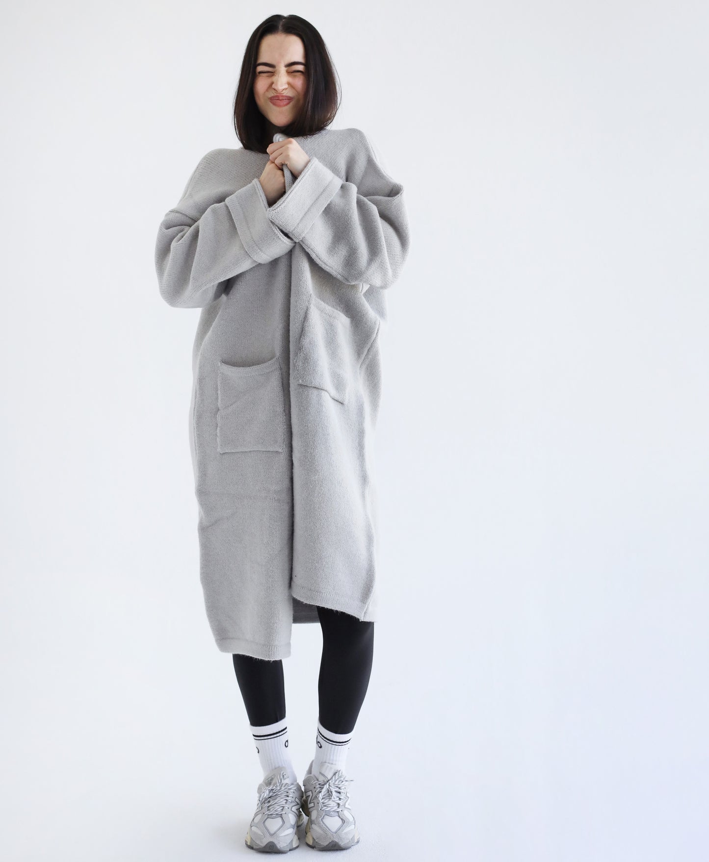 Knit Warmth Coat - Gray