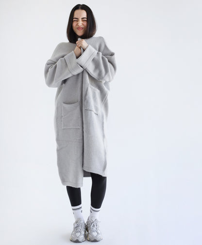 Knit Warmth Coat - Gray