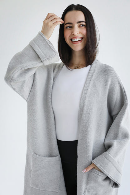 Knit Warmth Coat - Gray