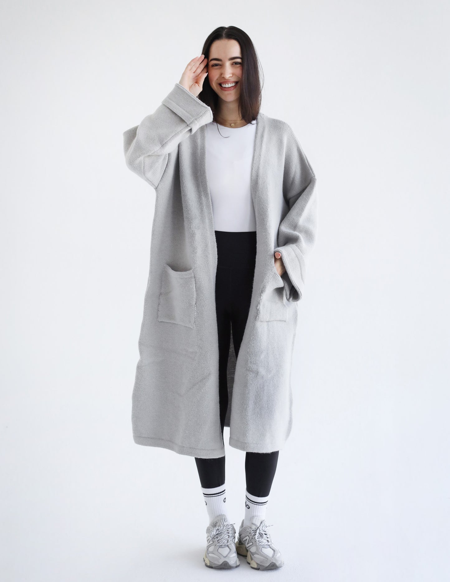 Knit Warmth Coat - Gray